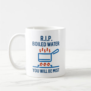 Zerreiße gekochtes Wasser Kaffeetasse