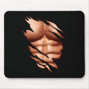 Zerrissene Abs Clic Lustig Mousepad