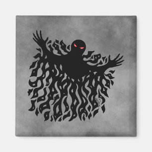 Zerrissene Schatten-Entität Seltsame Horror-Kunst Magnet