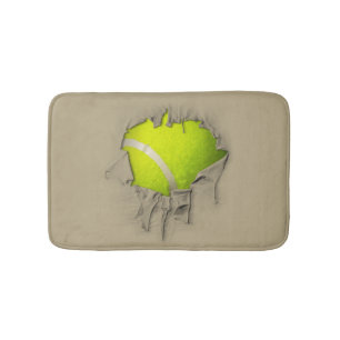Zerrissene Tennis-Badmatte Badematte