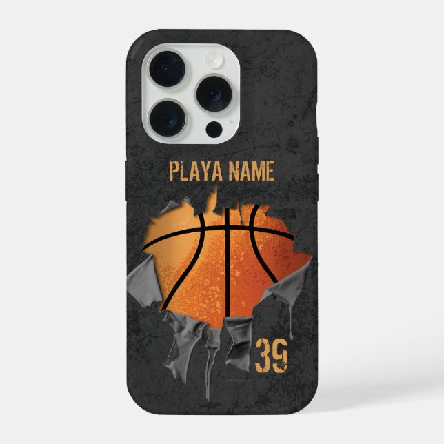 Zerrissenes Basketball iPhone Hülle (Rückseite)