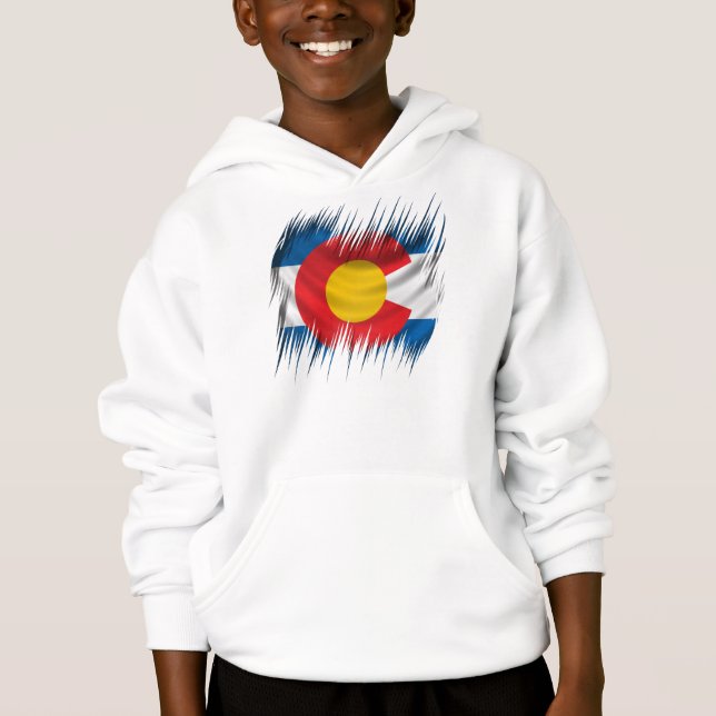 Zerrissenes Colorado Hoodie (Vorderseite)
