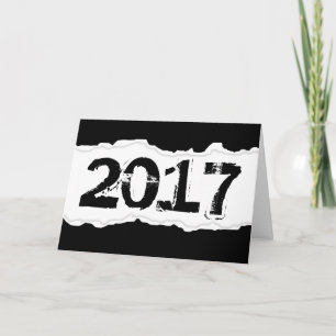 zerrissenes Papier 2017 Feiertagskarte