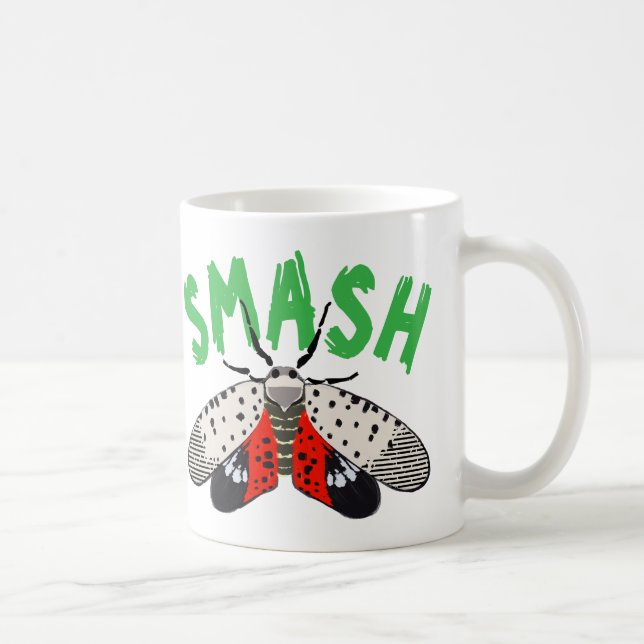Zerschlagen der Lanternfly-Tasse Kaffeetasse (Rechts)