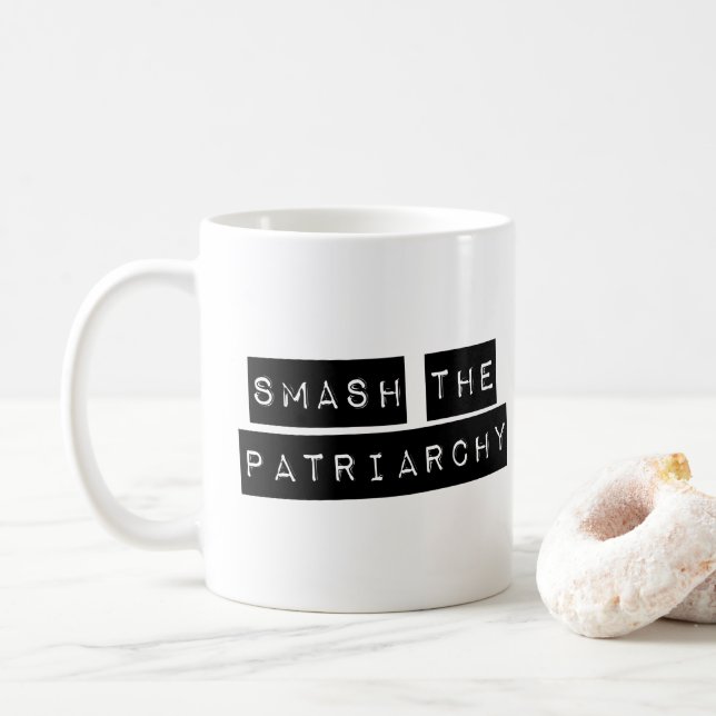 Zerschlagen der Patriarchy-Tasse Kaffeetasse (Mit Donut)