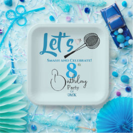 Zerschlagen in Spaß Pappteller