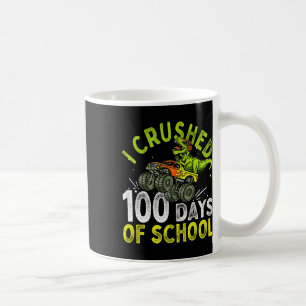 Zerschlagene 100 Tage Schule Dinosaurier Monster T Kaffeetasse