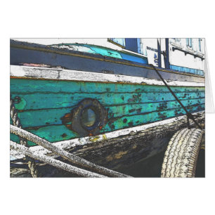 Zerschlagene Bootskarte