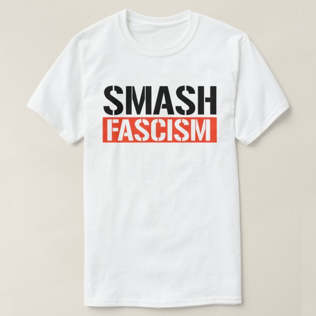 Zerschlagung des Faschismus T-Shirt (Design vorne)