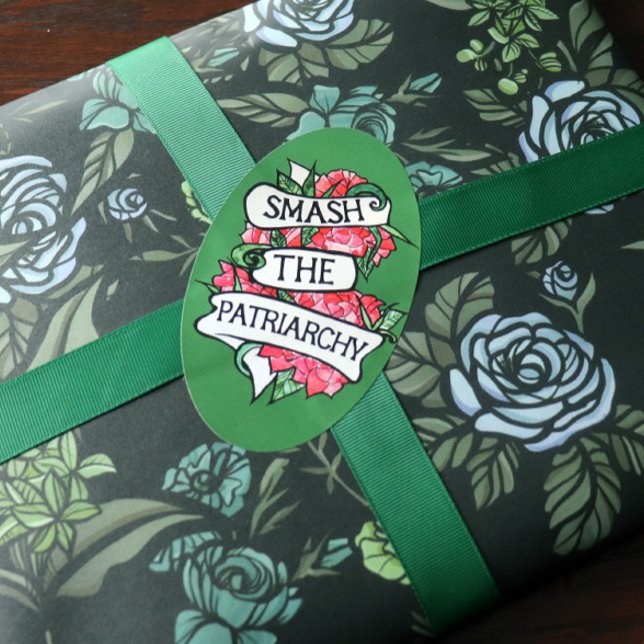 Zerschlagung des Patriarchats Ovaler Aufkleber (Von Creator hochgeladen)