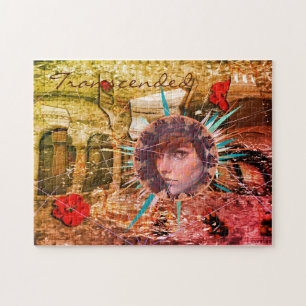 zerschmettert, zerkleinert, gewrackt und überfüllt puzzle