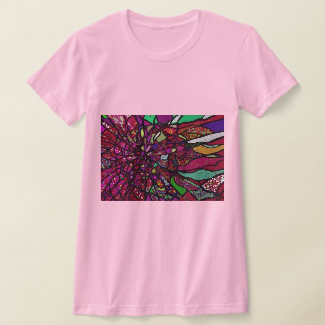 Zersplitterte Blume T-Shirt (Ablage )