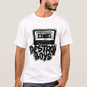 Zerstöre Boys Cassette Punk, Garage Rock Destroy B T-Shirt