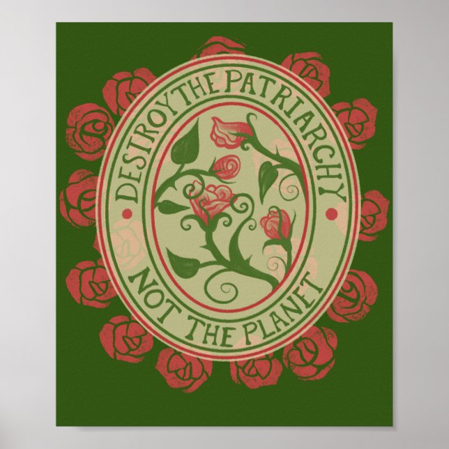 Zerstöre das Patriarchat, nicht den Planeten Femin Poster (Vorne)