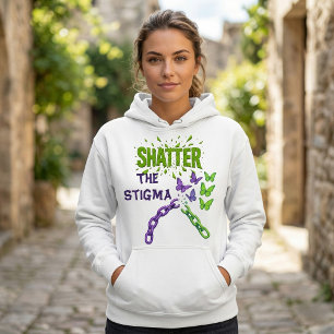 Zerstöre das Stigma Gebrochene Ketten Psychische G Hoodie