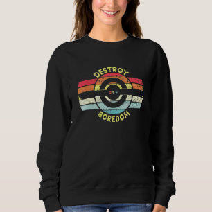 Zerstöre die Langeweile eines Elektro-Rollschuhpla Sweatshirt