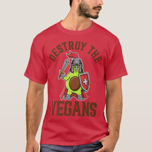 Zerstöre die Veganer, Avocado für Männer Frauen Ki T-Shirt