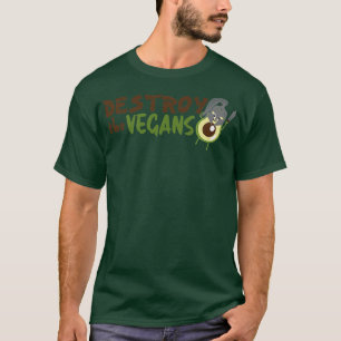 Zerstöre die Veganer, Avocado für Männer Frauen Ki T-Shirt