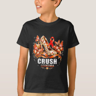 Zerstöre Leukämie Krebs High Heels Schmetterling B T-Shirt