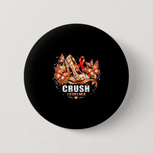 Zerstöre Leukämie-Krebs hohe Absätze Schmetterling Button