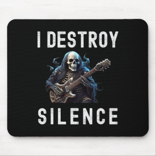Zerstöre Stille Geist Gitarre Lustige Gitarre Mousepad