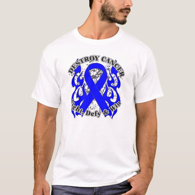 Zerstören Sie Darmkrebs T-Shirt (Vorderseite)