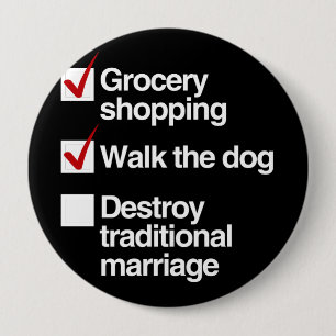 ZERSTÖREN SIE TRADITIONELLE HEIRAT BUTTON