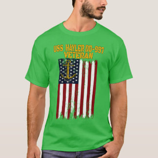 Zerstörer USS Hayler 997 Kriegsschiff Veteranen Ta T-Shirt
