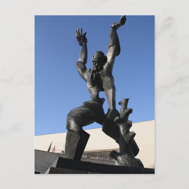 Zerstörte Stadt Postkarte (Vorderseite)