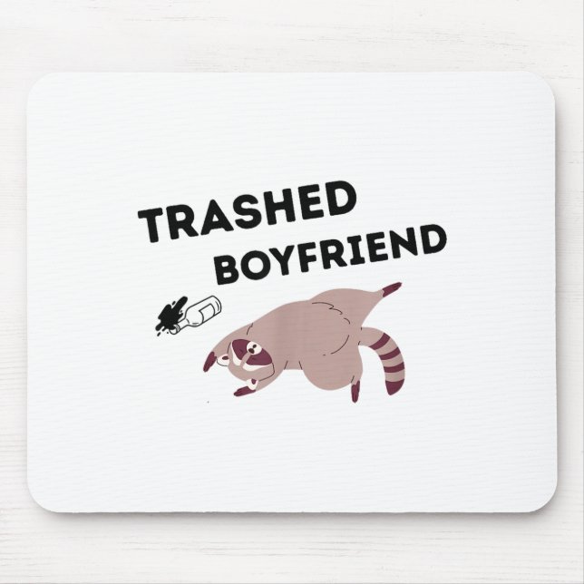 Zerstörter Freund, Lustige Zerstörte Panda Paare V Mousepad (Vorne)