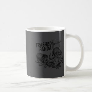 Zerstörter Panda Lustiger betrunkener Waschbär Kaffeetasse