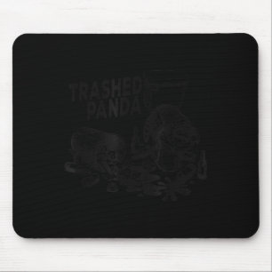 Zerstörter Panda Lustiger Betrunkener Waschbär Mousepad
