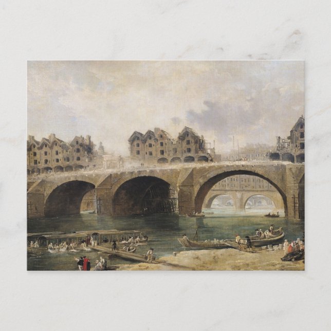 Zerstörung der Häuser Postkarte (Vorderseite)