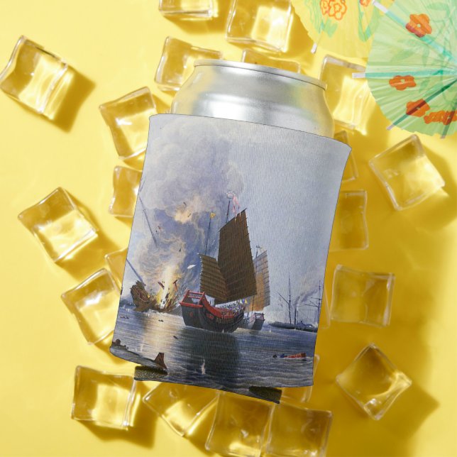 Zerstörung der Junks des chinesischen Krieges 1843 Dosenkühler (In Situ Sommer)