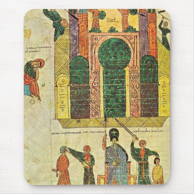 Zerstörung des ersten Tempels durch Nebukadnezar Mousepad (Vorne)