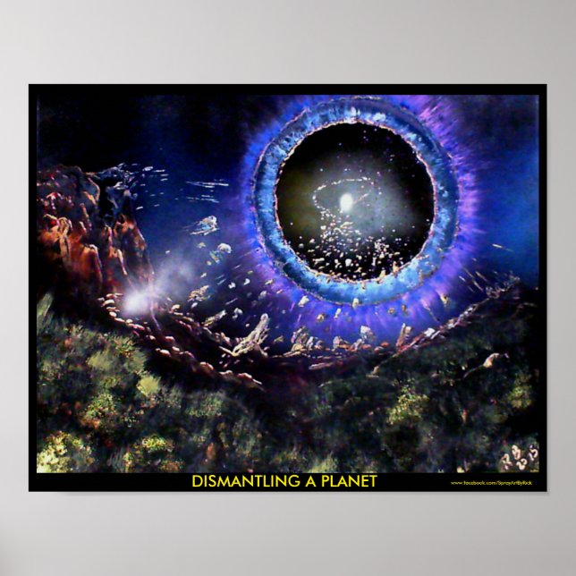 Zerstörung eines Planeten Poster (Vorne)