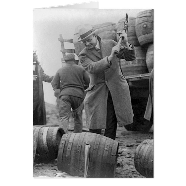 Zerstörung von Kegs Bier, 1924 (Vorne)
