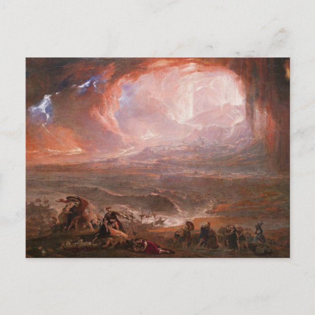 Zerstörung von Pompeji und Herculaneum Postkarte (Vorderseite)