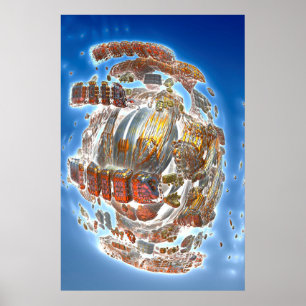 Zerstörung von Räumen Poster