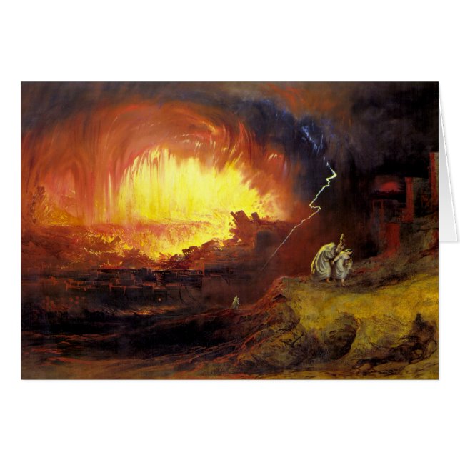 Zerstörung von Sodom und Gommorah (Vorderseite (Horizontal))