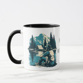 Zerstreut & Abgekoppelt | Vintage-Bergcampen Tasse