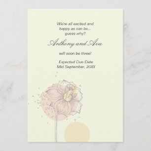 Zerstreute Samen-Schwangerschafts-Mitteilung Ankündigung