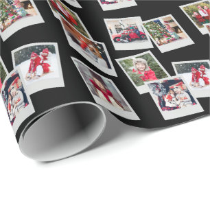 Zerstreute Schnappschüsse Benutzerdefiniertes Foto Geschenkpapier