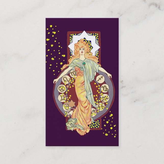 Zerstreute Stern-Visitenkarte Visitenkarte (Vorderseite)