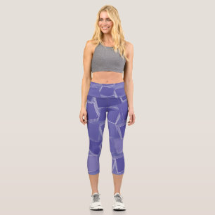 Zerstreute violette Schattierungen Capri Leggings