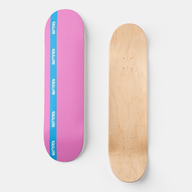 Zerstreutes Band Skateboard (Vorderseite)
