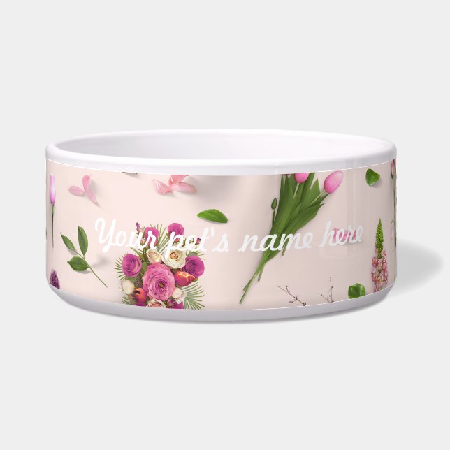 Zerstreutes Blumen-Rosa Napf (Vorderseite)