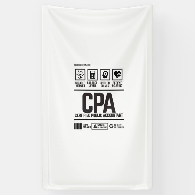 zertified public accountant-CPA Banner (Vertikal)