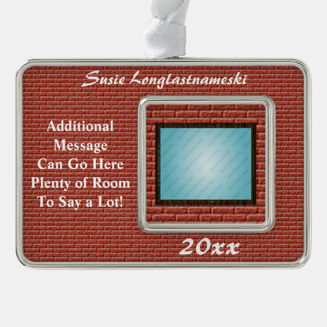 Zertifikat, Diplom oder Preis-Verzierung Rahmen-Ornament Silber (Vorderseite)