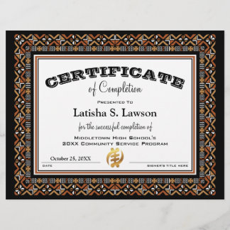 Zertifikat für afrikanische Farbmatte CMC1-Grenze